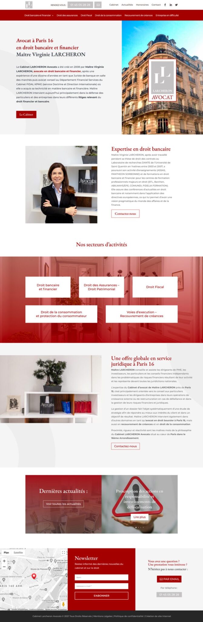 Site Web Avocat Maitre Larcheron